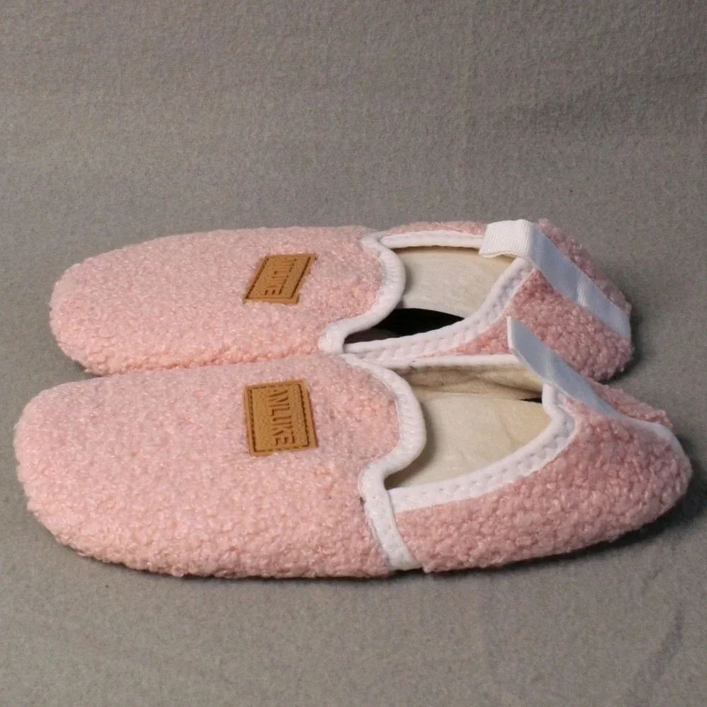 Toddler‎ Girls Anluke Foldable Slippers For Easy Travel Pink Fits Size US 12/13